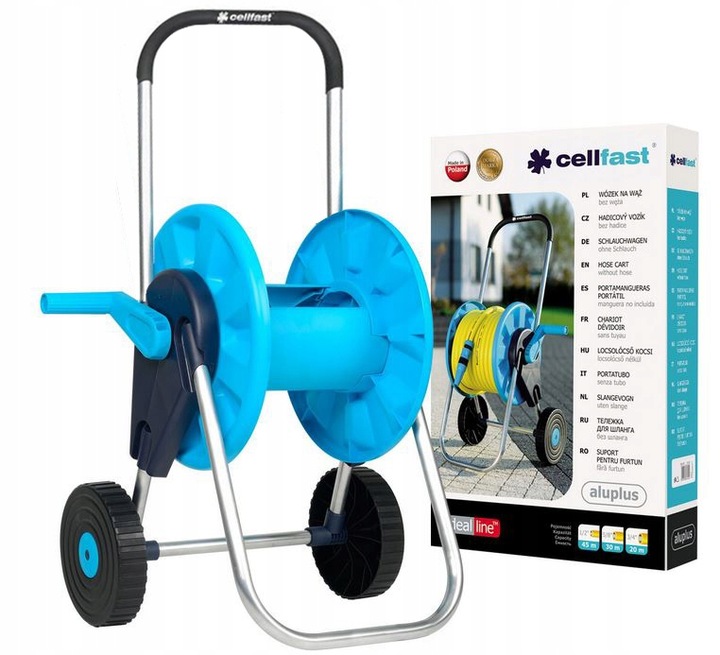 WÓZEK NA WĄŻ ALUPLUS na WĘŻE 1/2 3/4 do 50mb 55-250 CELLFAST