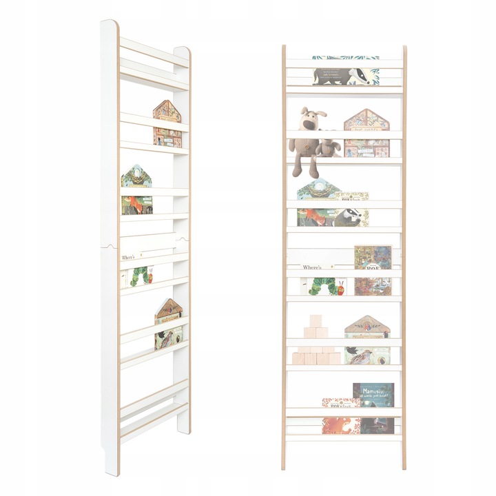 MAMOI Naścienna półka na książki, regał dla dzieci