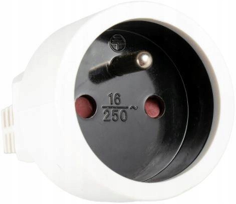 PRZEDŁUŻACZ SIECIOWY AGD MOCNY POJEDYŃCZY KABEL ELEKTRYCZNY 1 GNIAZDO 3 M