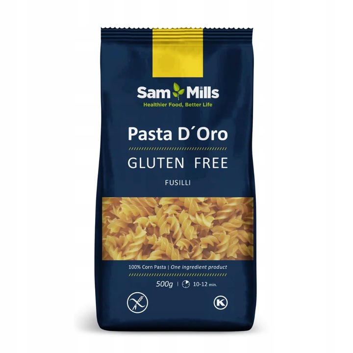 4x BEZGLUTENOWY makaron SamMills SPAGHETTI ŚWIDERKI RURKI NITKI bez glutenu