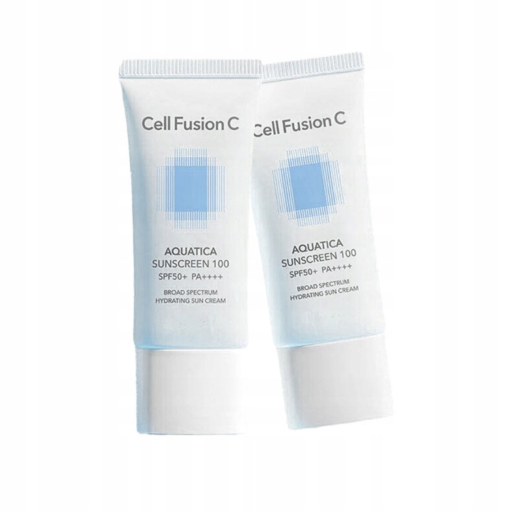 CELL FUSION C Aquatica Sunscreen 100 SPF 50+/PA++++ 2 sztuki: 35 ml + 35 ml