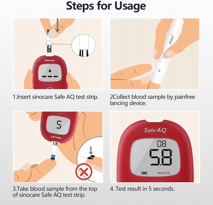 AQ SMART/VOICE 50szt paski do badań szczepionki we krwi (bez monitora)