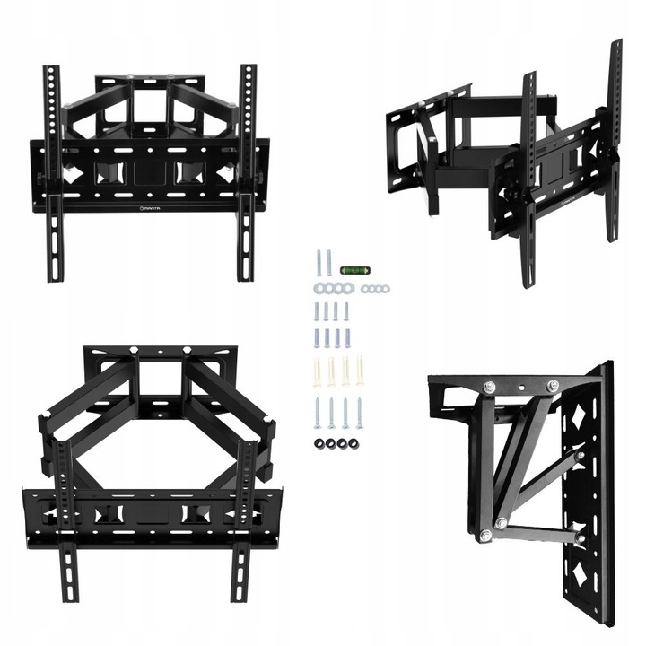 UCHWYT DO TELEWIZORA TV ŚCIENNY WIESZAK 26-75 CALI ŚRUBY POZIOMICA