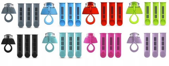 3 X FILTRY DAFI DO BUTELKI FILTRUJĄCEJ SOFT SOLID + ZAKRĘTKA MIX KOLOR