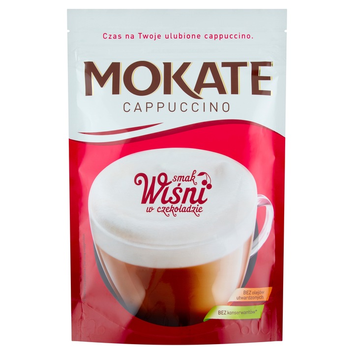 Napój Kawowy Kawa Cappuccino Wiśnia w Czekoladzie 110g Pianka Mokate x10