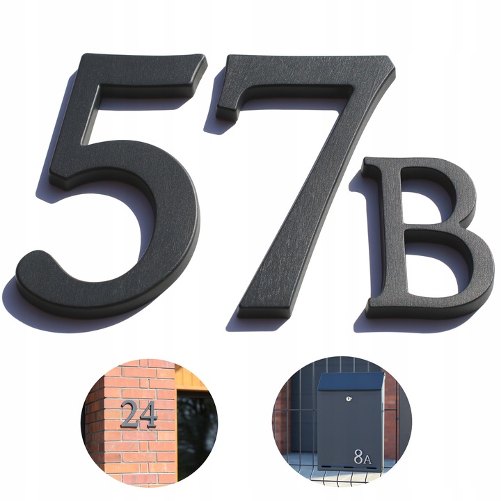 numer domu numer na dom cyfry na dom tablica na dom adres 3D premium 19cm