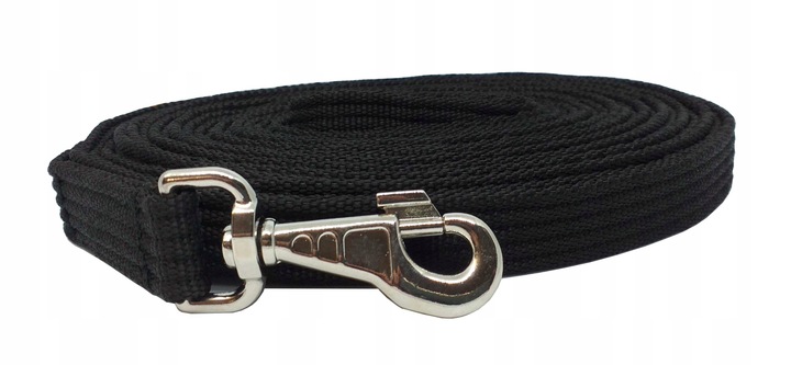 LONŻA do pracy z koniem 10 metrów czarna DEER PET EXTRA CENA