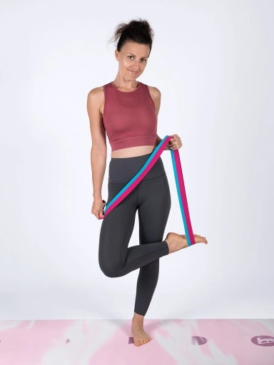 Pasek do jogi klasy Premium, Taśma z Certyfikatem OEKO-TEX, Stal Nierdzewna