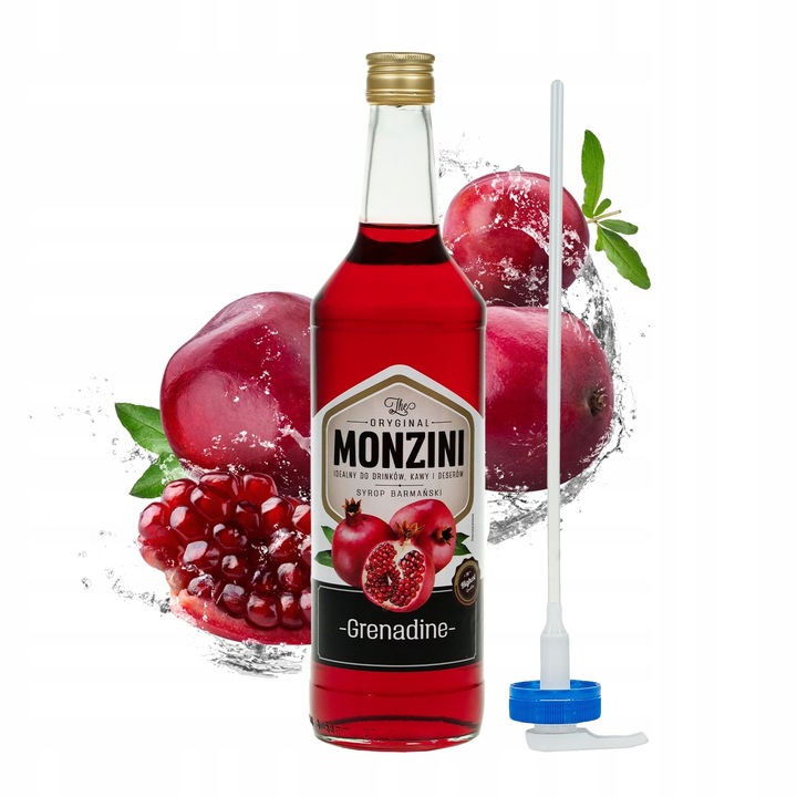 Monzini Syrop do drinków grenadina 1l z pompką