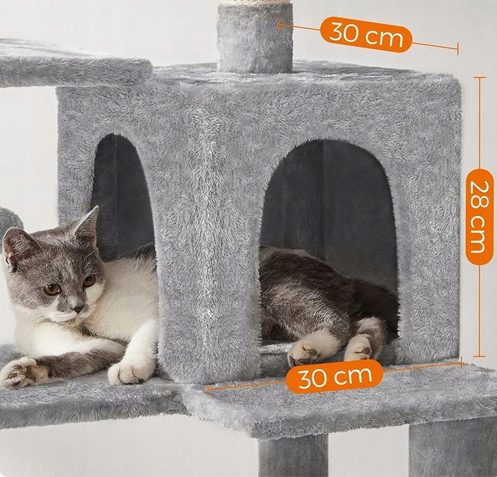 DRAPAK DLA KOTA DUŻY XL 6 POZIOMÓW WYSOKI LEGOWISKO SŁUPEK DOMEK 143cm