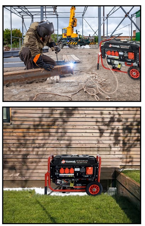 PROFESJONALNY AGREGAT PRĄDOTWÓRCZY 5,2kW prądu AVR+ MIEDZIANY STOJAN