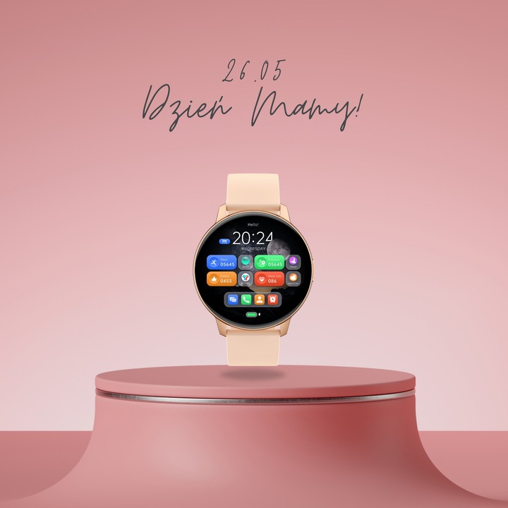 SMARTWATCH ZEGAREK DAMSKI POLSKIE MENU ROZMOWY SPORT PULS 2 PASKI AMOLED