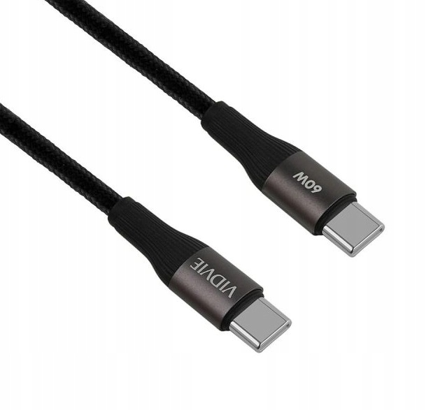 Kabel 60W Przewód Fast Charge Szybkie Ładowanie TYPE C / TYPE C - 1M