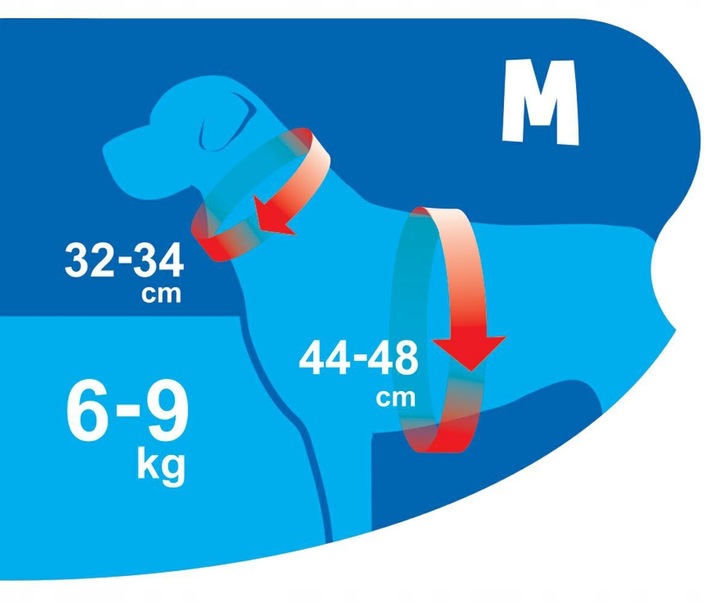 MOCNE SZELKI BEZUCISKOWE DLA PSA, KOTA M 44-48 cm + GRATIS SMACZKI