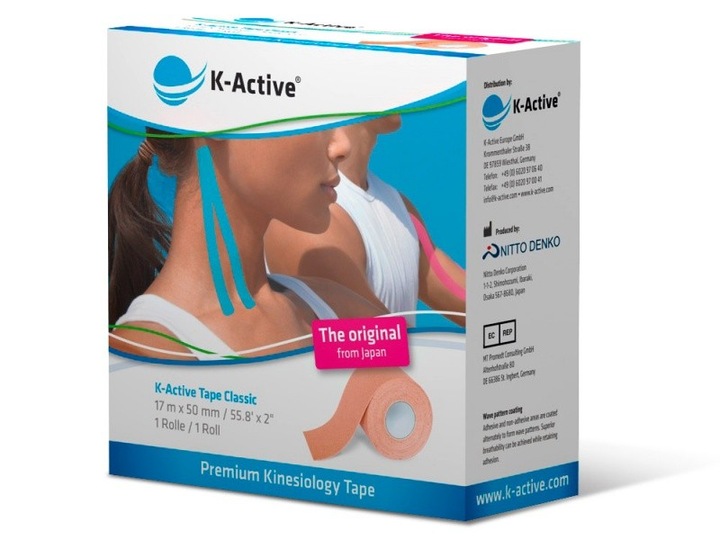 K-Active Kinesiology Tape beżowy 5cm/17m (Nitto)
