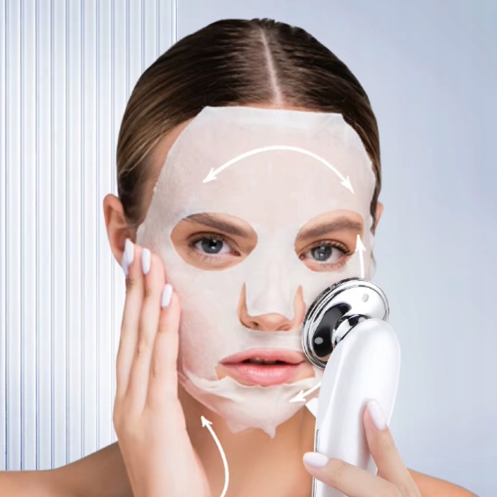 MASAŻ TWARZY MASAŻER LIFTINGUJĄCY UJĘDRNIAJĄCY 7W1 EMS MEZOTERAPIA LIFTING