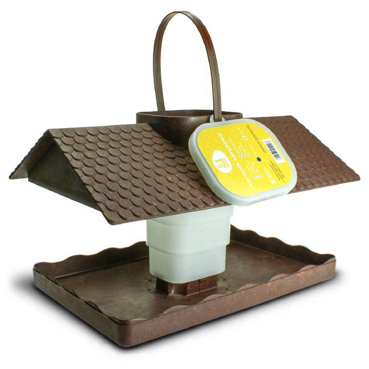 KARMNIK DLA PTAKÓW DUŻY MOCNY DOMEK BUDKA NA KARMĘ POKARM ZIARNO