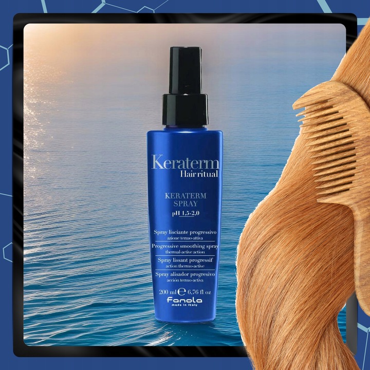 Fanola Keraterm Spray Termoochronny do Włosów z Keratyną Wygładzający 200ml