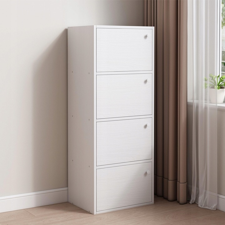 NOWOCZESNA POJEMNA KOMODA SZAFKA DUŻA BIAŁA SKANDYNAWSKI LOFT RETRO