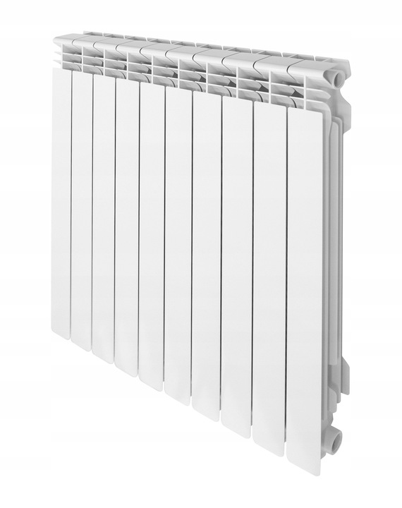 Grzejnik aluminiowy Diamond 763 W biały 400 x 580 x 90 mm 5 ŻEBEREK