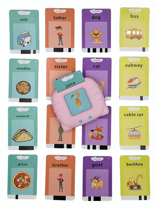 CZYTNIK KART DO NAUKI ANGIELSKIEGO 224 SŁÓWKA EDU