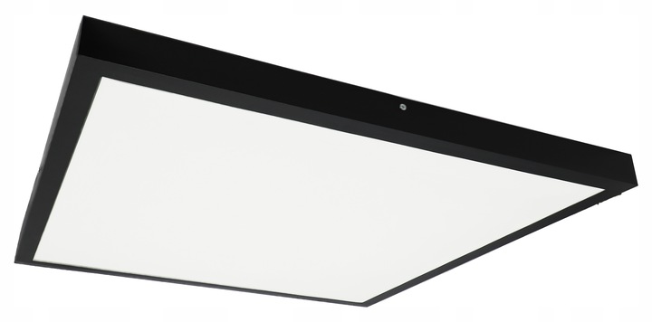 Panel LED natynkowy 60W czarny 60x60cm Plafon lampa sufitowa kwadrat