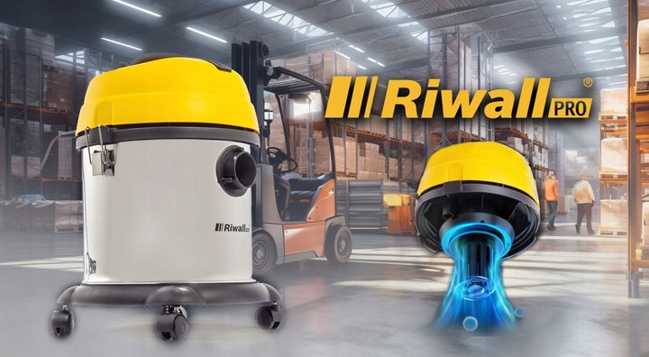 Odkurzacz przemysłowy bezworkowy Riwall FERDEK 1.0 RVC-03 DO GIPSU PYŁ