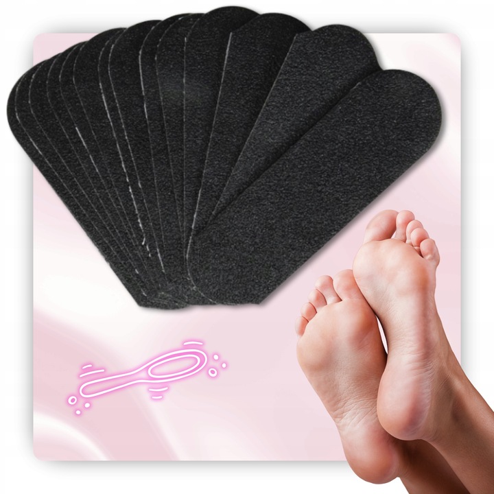 Wkłady do tarki do stóp CUCCIO wymienne Czarne gradacja 80 50szt