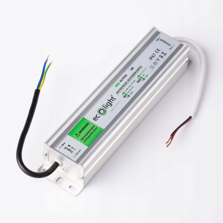 Eco Light Zasilacz LED hermetyczny 120W 12V 10A 245x75x40