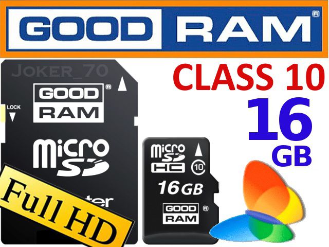GOODRAM KARTA MICROSD 16GB MICRO CL10 + ADAPTER SD