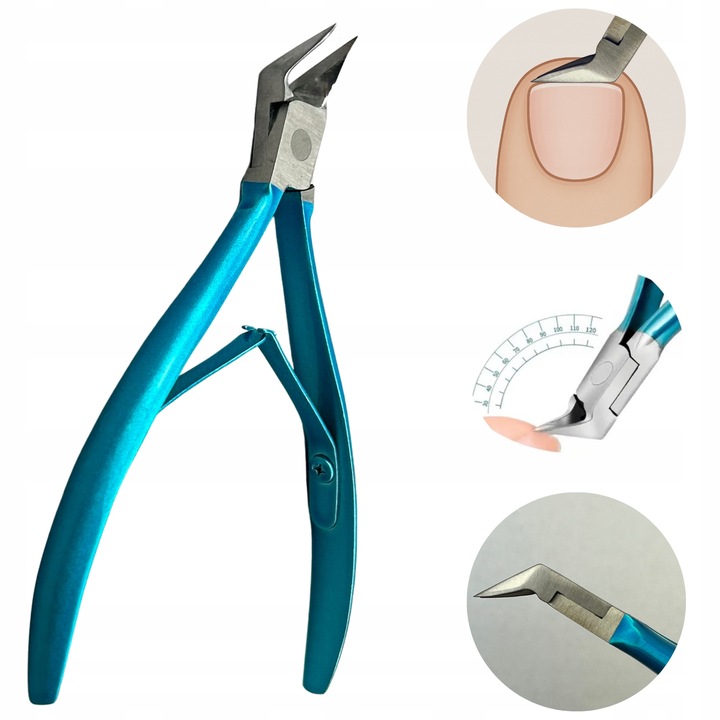 Cęgi Do Wrastających Paznokci Podologiczne Profesjonalne Obcinacz Prosty