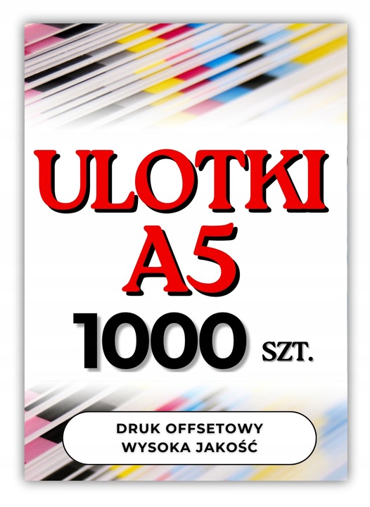 Ulotki, ulotka A5 1000 szt. jednostronne, dwustronne