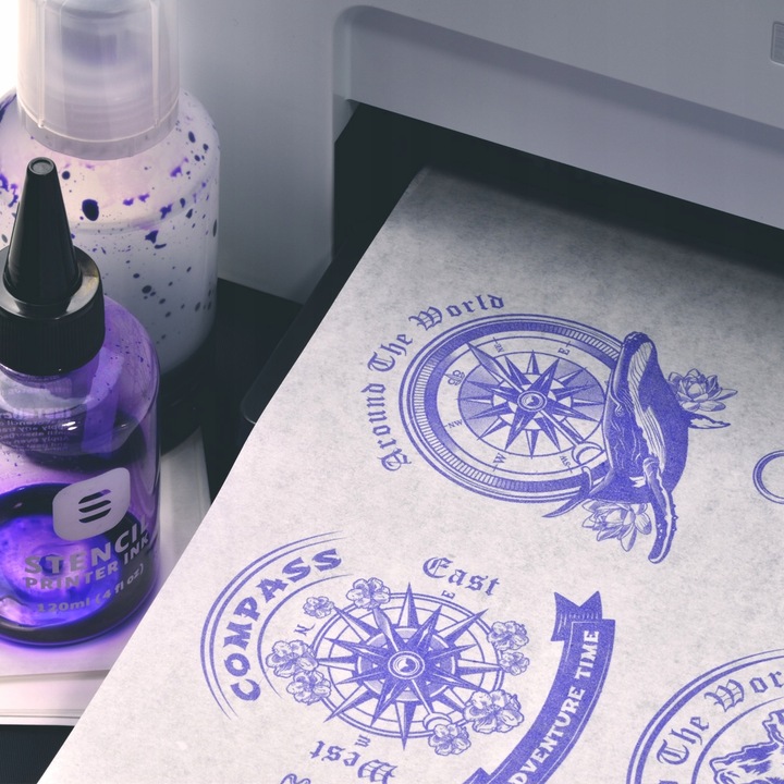 papier transferowy do drukarki Stencil Tattoo Paper A4 100 arkuszy