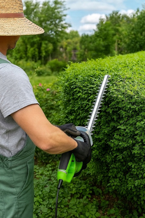 ELEKTRYCZNE NOŻYCE DO ŻYWOPŁOTU GAŁĘZI KRZEWÓW 2200W 610MM SEKATOR
