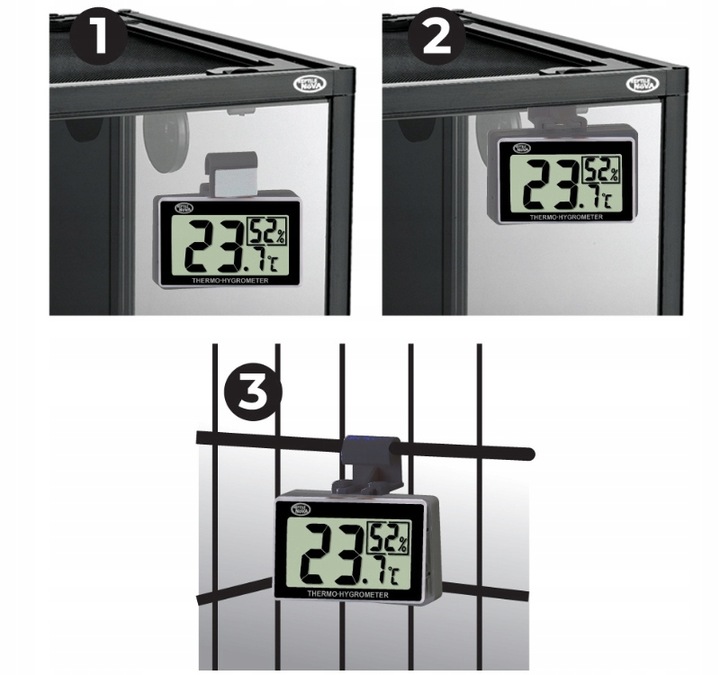 REPTILE NOVA Termometr higrometr wilgotnościomierz cyfrowy do