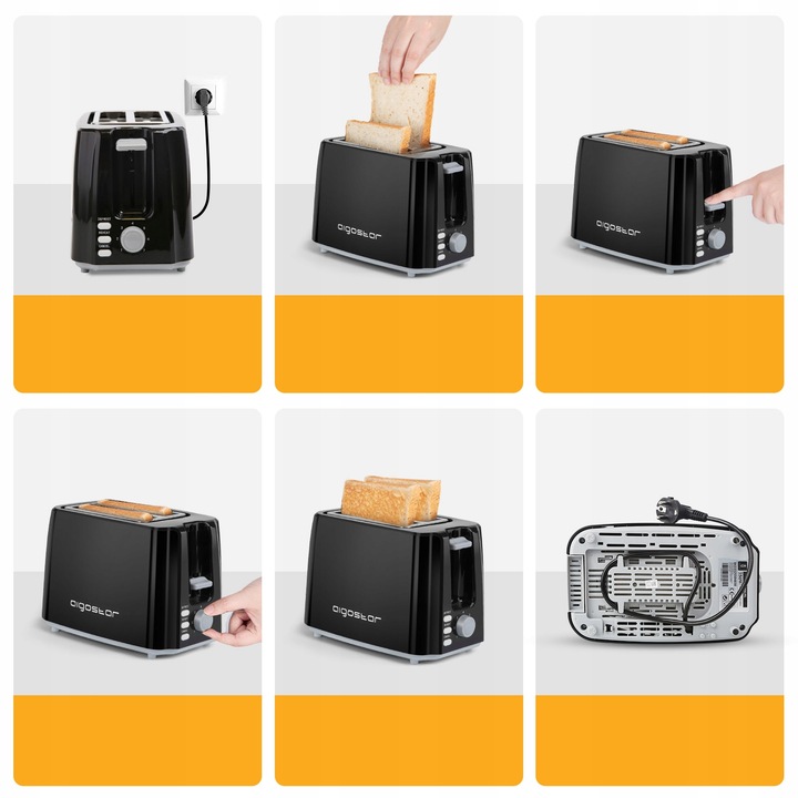 TOSTER OPIEKACZ KANAPEK 7 POZIOMÓW 750W 2 KROMKI