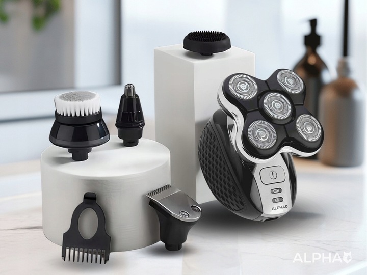 Golarka Męska + Maszynka Do Golenia i Włosów + Trymer Do Nosa Brody i Głowy