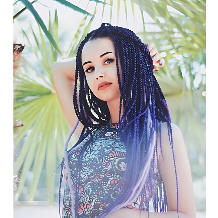 6X WŁOSY SYNTETYCZNE DO WARKOCZYKÓW OMBRE ZESTAW WŁOSÓW DOCZEPY 130CM