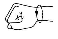 ORTEZA NADGARSTKA STABILIZATOR NA NADGARSTEK OPASKA NA RĘKĘ Z SZYNĄ NA RZEP