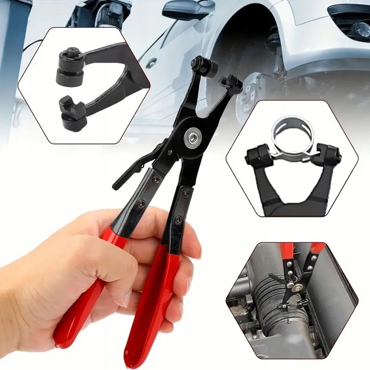 SZCZYPCE DO OPASEK ZACISKOWYCH ROZPRĘŻNYCH PROSTE ZESTAW SZCZYPIEC 2