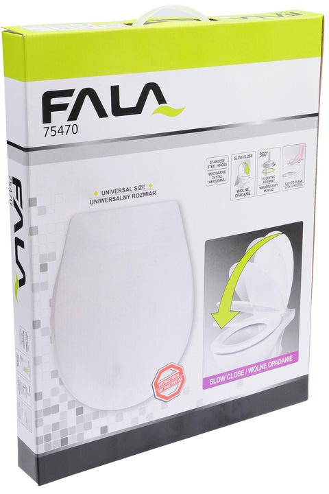 DESKA WC WOLNOOPADAJĄCA SEDESOWA TWARDA WYPINANA