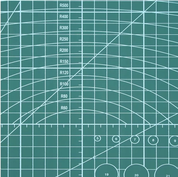 Mata Modelarska do Cięcia Samogojąca Dwustronna 45x60 Duża Mocna A2