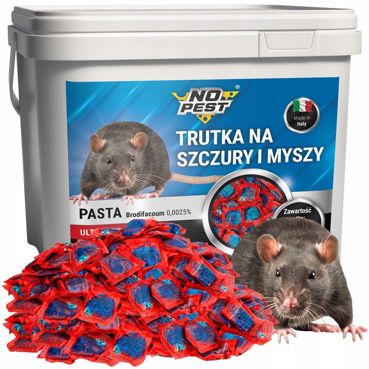 SILNA PASTA TRUTKA ŚRODEK TRUCIZNA NA SZCZURY MYSZY GRYZONIE NO PEST