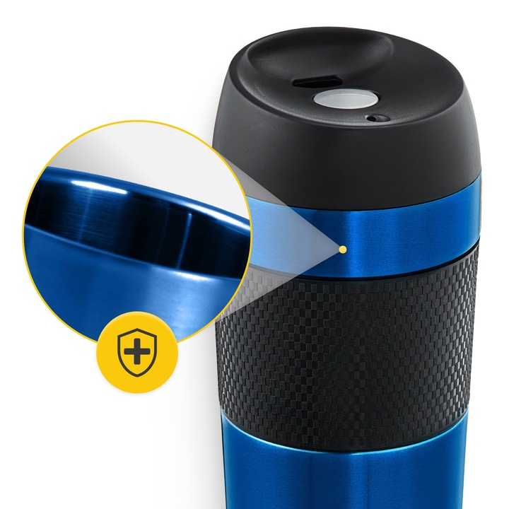 KUBEK TERMICZNY TERMOS NA KAWĘ HERBATĘ GORĄCY NAPÓJ SZCZELNY PODRÓŻNY 450ML