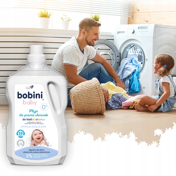 Bobini Baby Hipoalergiczny Płyn do Prania dla Dzieci 5l 70 prań