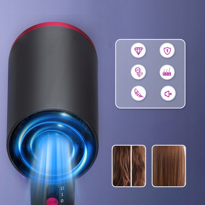 Suszarka do włosów 2200W Z JONIZACJĄ Zimny nawiew + Koncentrator