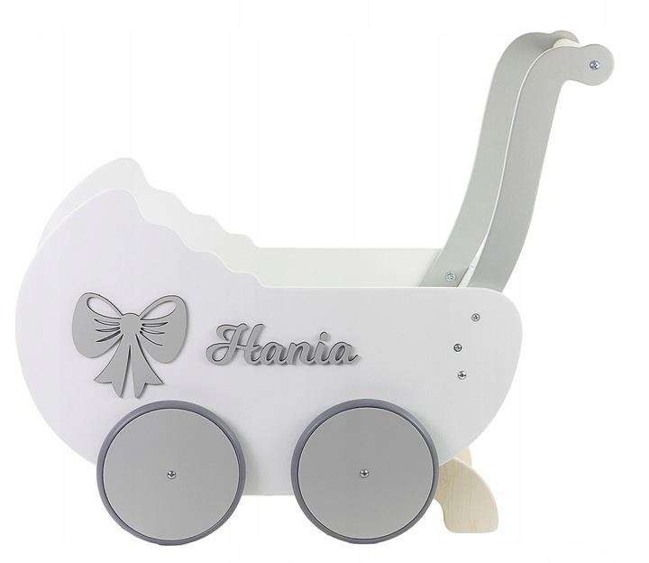 drew WÓZEK DLA LALEK + IMIĘ dekory POŚCIEL stopery