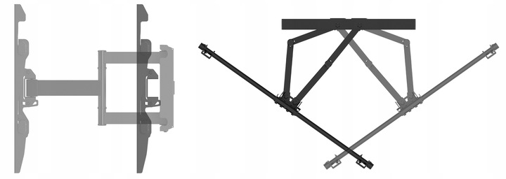 Extra Mocny Obrotowy Uchwyt do Telewizora Wieszak TV 32-90 cali Uniwersalny