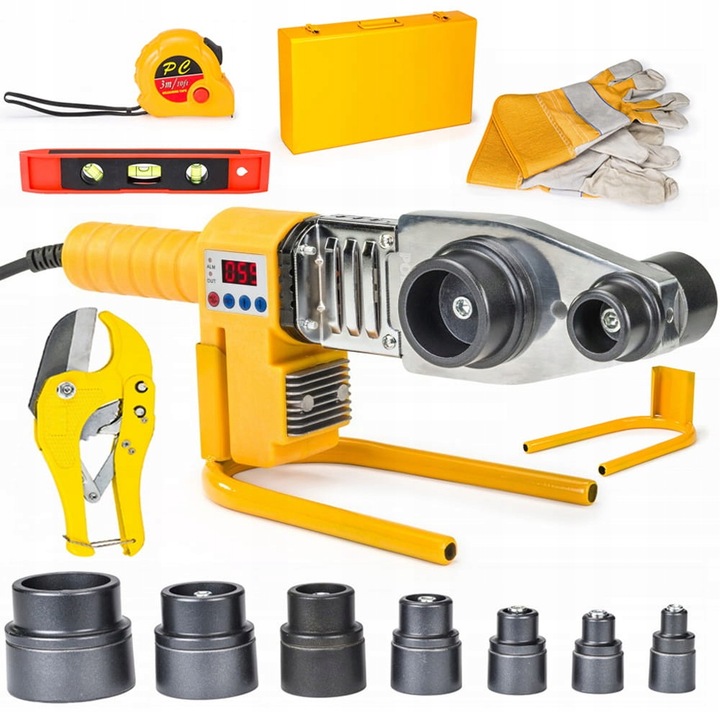 ZGRZEWARKA DO RUR PCV PP 2800W LCD MATRYCE 16-63MM