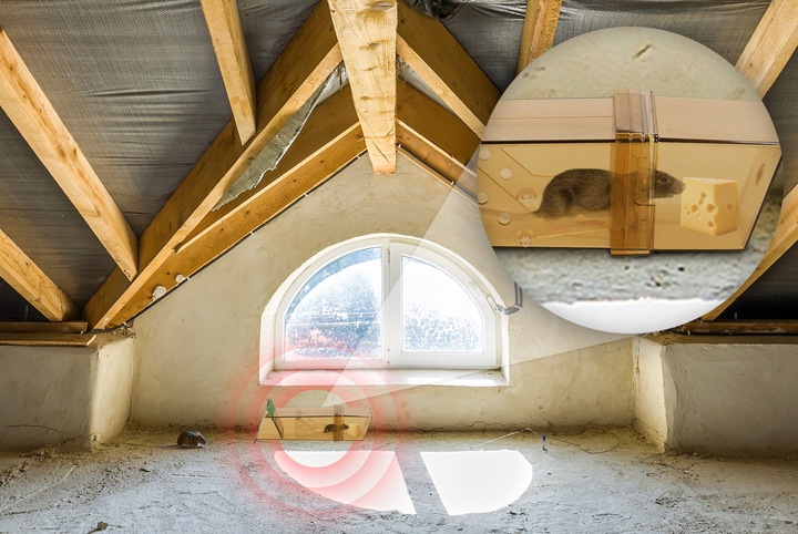 HUMANITARNY CHWYTACZ ŻYWOŁAPKA ŁAPKA PUŁAPKA NA MYSZY GRYZONIE NO PEST